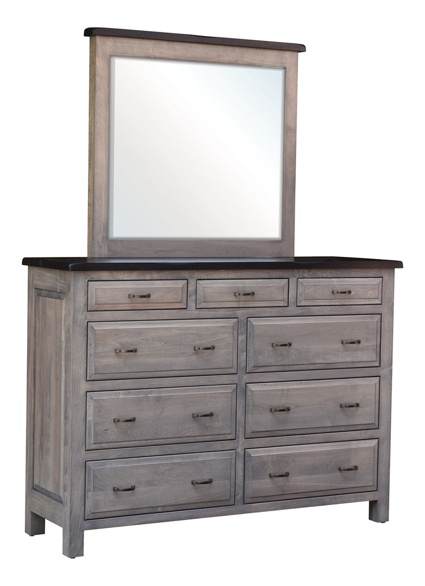 Amish Cleveland Dresser with Mirror – AmishOutletStore