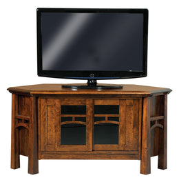 Amish Artesa Corner Media Console