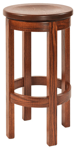 Amish Barrel Swivel Barstool