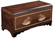 Amish Deluxe Carved Waterfall Cedar Chest