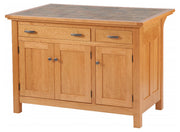 Amish Brookline Mission 3 Door Island Table