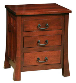 Amish Bridgeport Mission 3-Drawer Nightstand