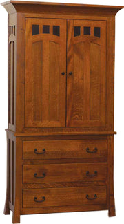 Amish Bridgeport Mission Armoire