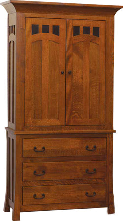Amish Bridgeport Mission Armoire
