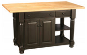 Amish Grand Island Cabinet with Reeded Legs