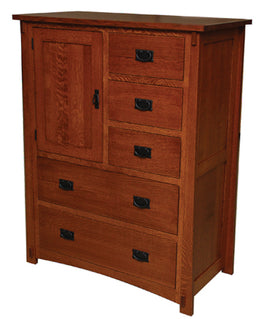 Amish Dutch Country Mission Door Chest