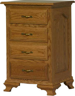Amish Crown Villa 4-Drawer Nightstand