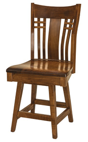 Amish Bennett Swivel Barstool