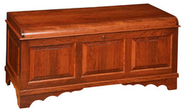 Amish Waterfall Raised Panel Cedar Chest