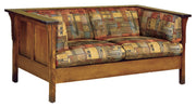 Amish Cubic Panel Loveseat