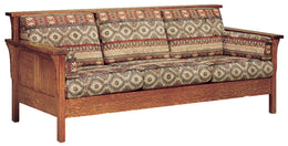 Amish High Back Panel Sofa