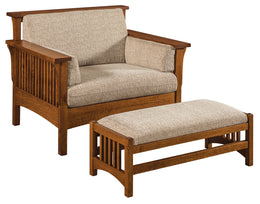 Amish High Back Slat Chair