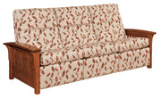 Amish Skyline Slat Sofa Recliner