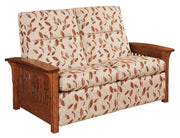 Amish Skyline Slat Loveseat Recliner