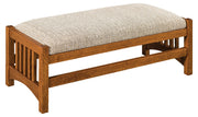 Amish Cubic Slat Footstool