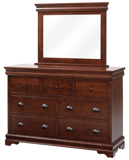 Amish Luxembourg Dresser with Mirror