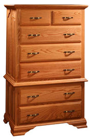 Amish Wavy Cathedral Chest on Chest