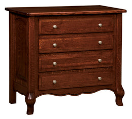 Amish French Country 4 Drawer Dresser