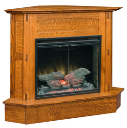 Amish Modesto Corner Fireplace
