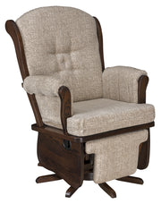 Amish Swan Back Swivel Glider