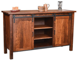Amish Lane Farmhouse Buffet with Shelves