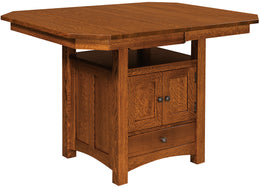 American-Made Bassett Cabinet Pub Table