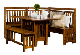 Amish Bay Hill Slat Nook Set