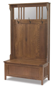 Amish Mission Hall Bench