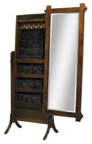 Amish Hartford Jewelry Cheval and Mirror
