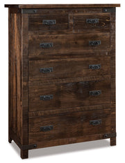 Amish Ironwood Rustic 6 Drawer Chest