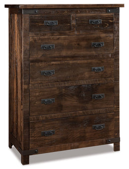 Amish Ironwood Rustic 6 Drawer Chest