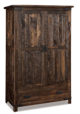 Amish Ironwood Rustic Wardrobe Armoire