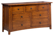 Amish McCoy Mission 7 Drawer Dresser
