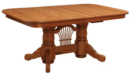 Amish Heritage Double Pedestal Table