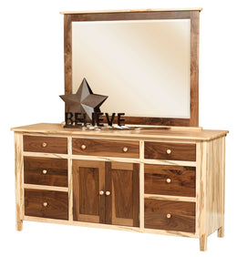 Amish Cornwell Deluxe Dresser with Mirror