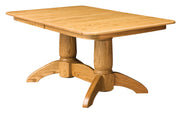 Amish Tuscan Double Pedestal Table