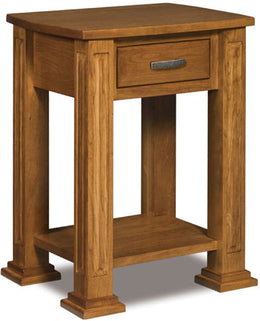 Amish Kingsbridge 1 Drawer Open Nightstand