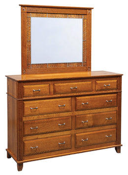 Amish Arlington Dresser with Mirror