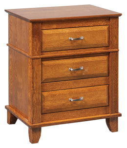 Amish Arlington 3-Drawer Nightstand