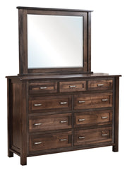 Amish Regal High Dresser with Mirror