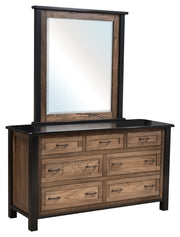 Amish Regal Low Dresser with Mirror