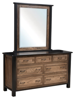 Amish Regal Low Dresser with Mirror