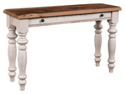 Amish Carolina Vintage Reclaimed Barnwood Sofa Table