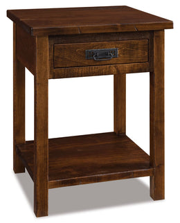 Amish Dumont 1 Drawer Open Nightstand