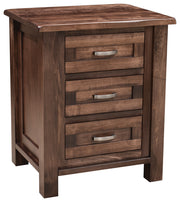 Amish Regal 3-Drawer Nightstand
