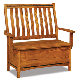 Amish West Lake Storage Bench