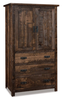 Amish Dumont Armoire with 3 Drawers