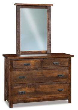 Amish Dumont 4 Drawer Dresser with Mirror
