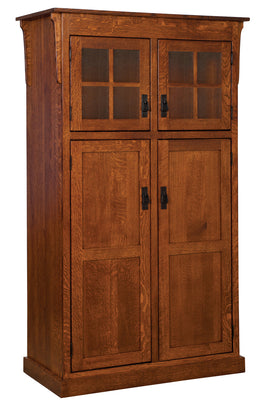 Amish Mission Pantry with Glass