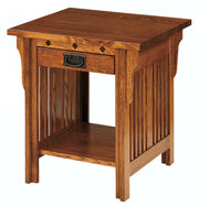 Amish Diamond Mission End Table